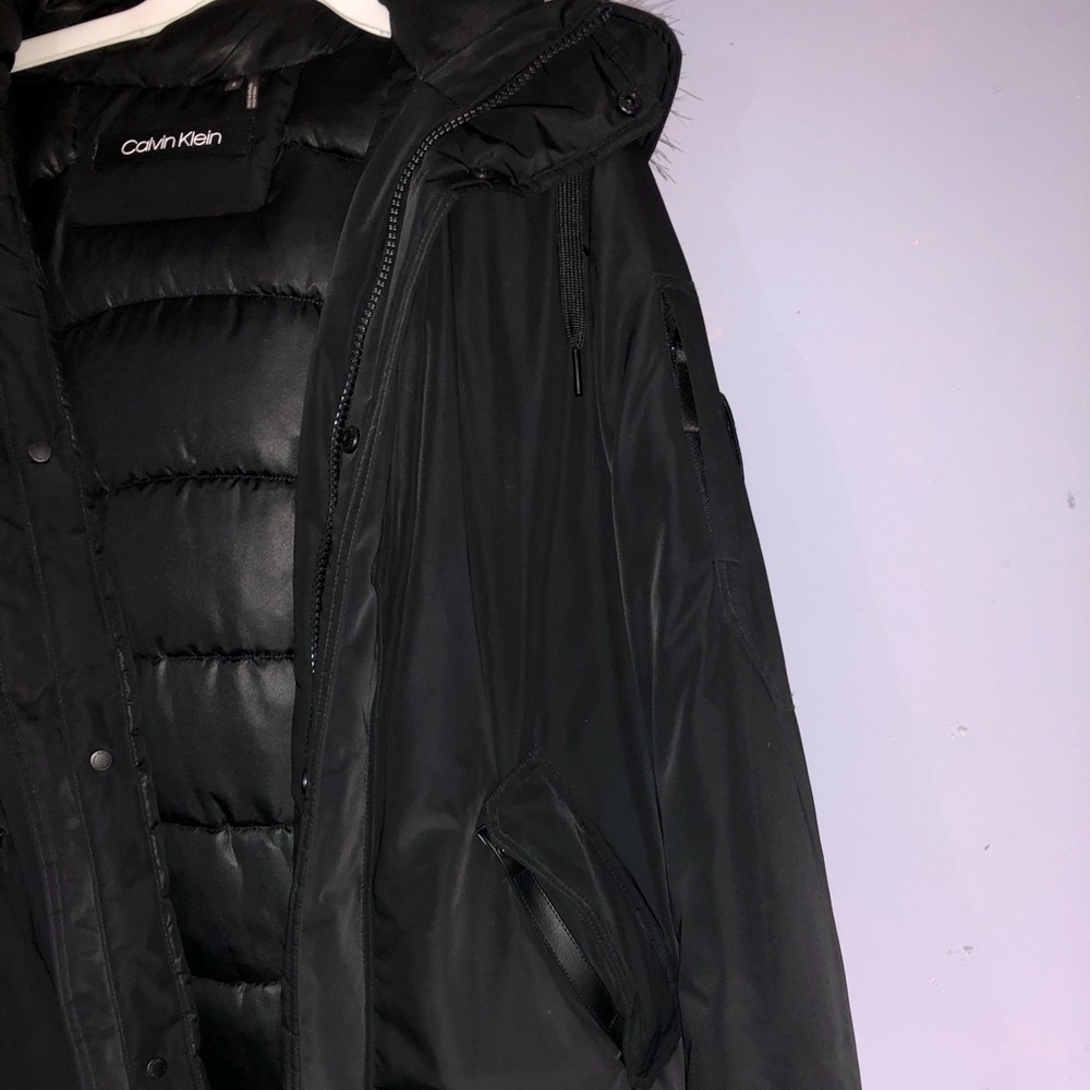 Calvin Klein / All black cold weather wear Coat